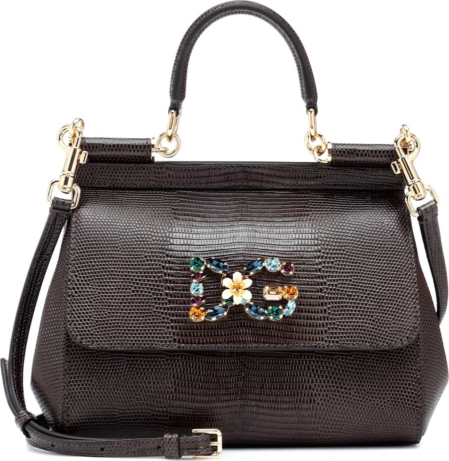 Dolce & Gabbana Miss Sicily Small leather shoulder bag