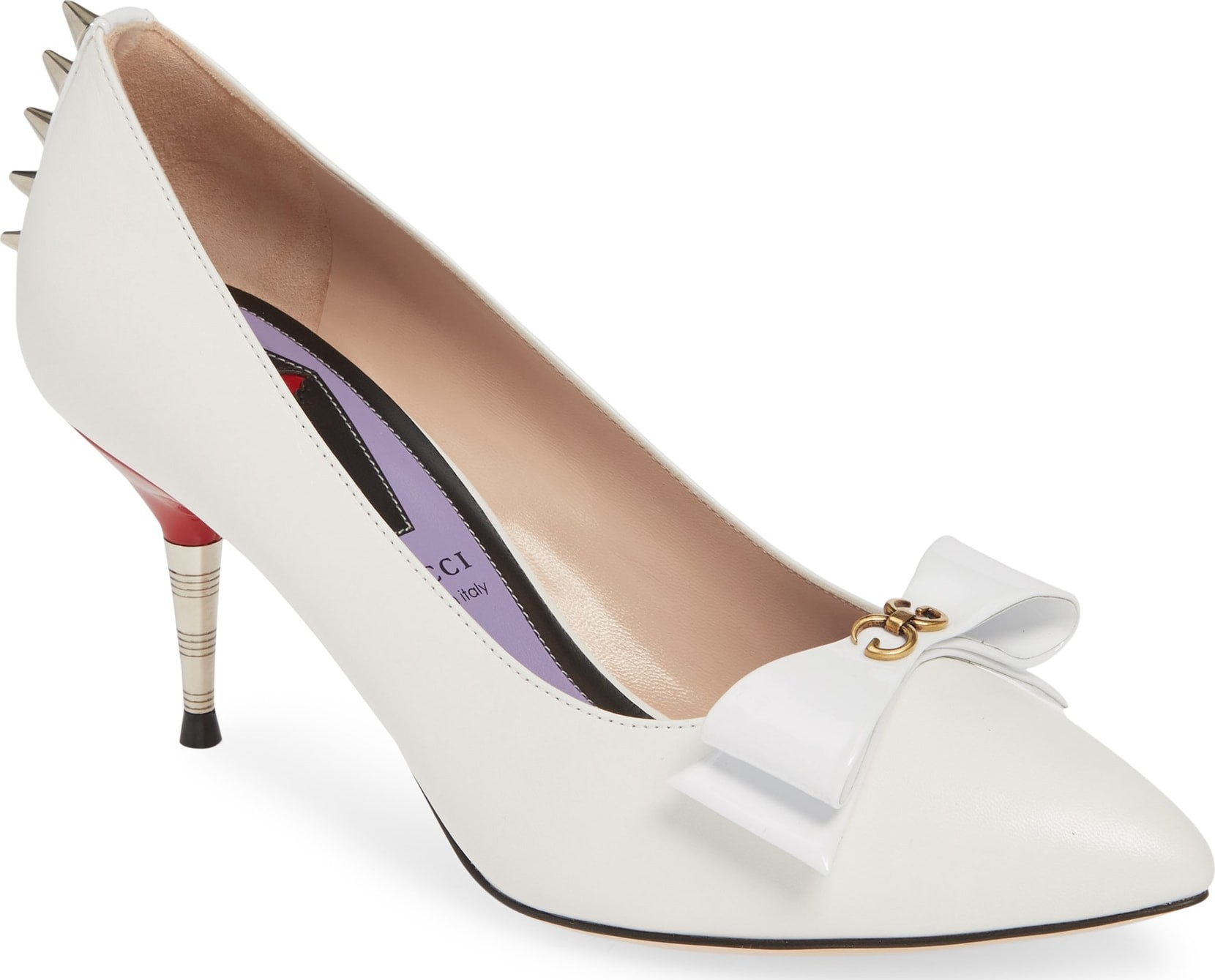 Gucci Sadie Spiked Pointy Toe Pump