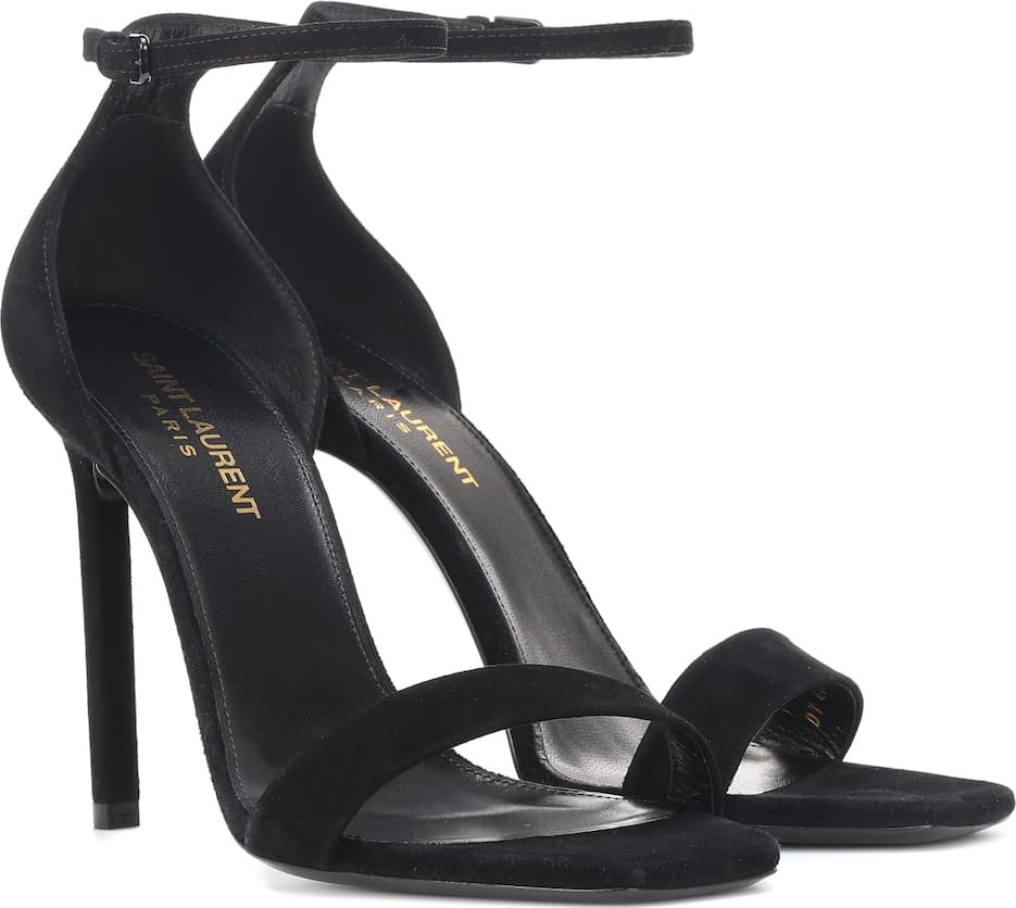 Saint Laurent Amber 105 suede sandals