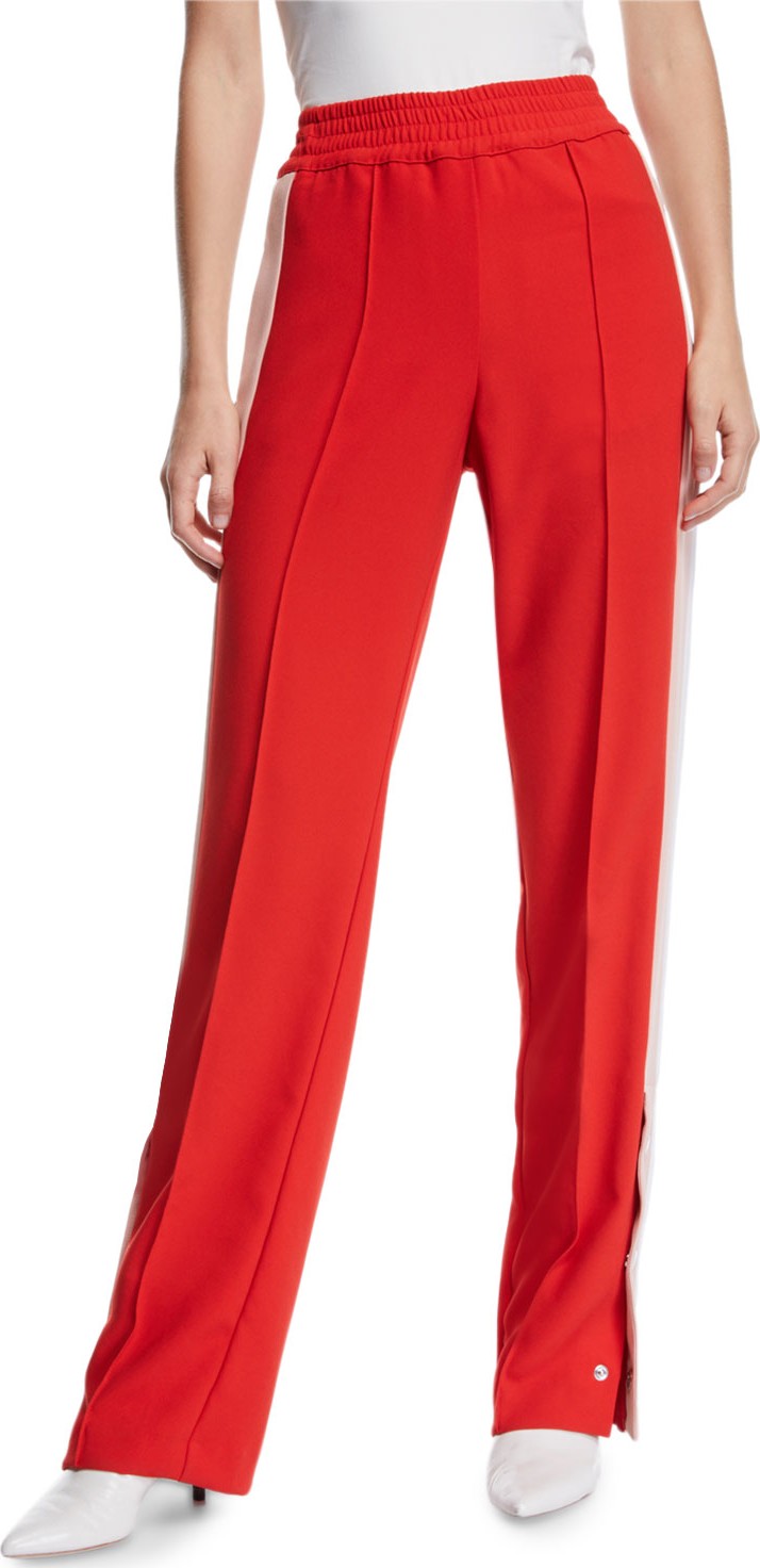 Pinko Snap-Up Racer Stripe Track Pants