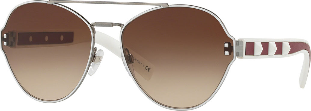 Valentino Gradient Butterfly Sunglasses w/ Rockstud Trim