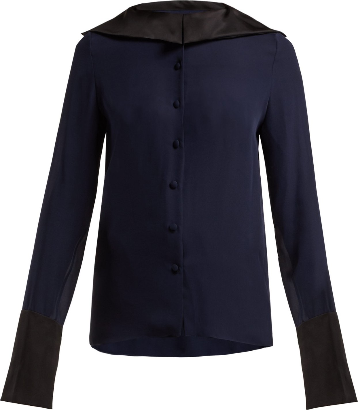 Roland Mouret Demois silk-georgette blouse