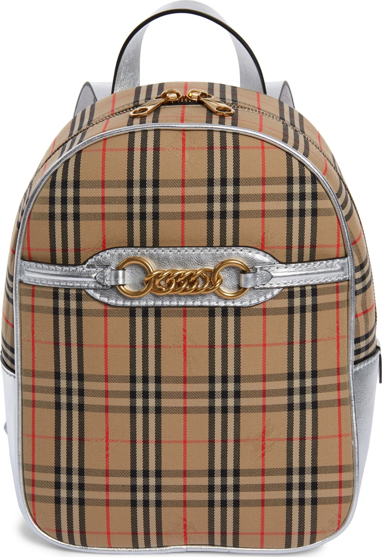 Burberry London England Link Vintage Check Canvas Backpack
