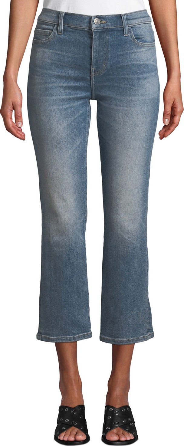 Current/Elliott The Kick Cropped Flare-Leg Jeans