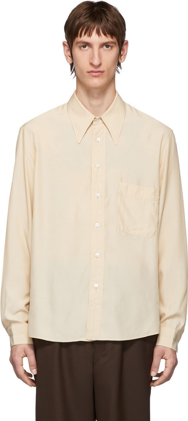 Lemaire Beige Satin Shirt