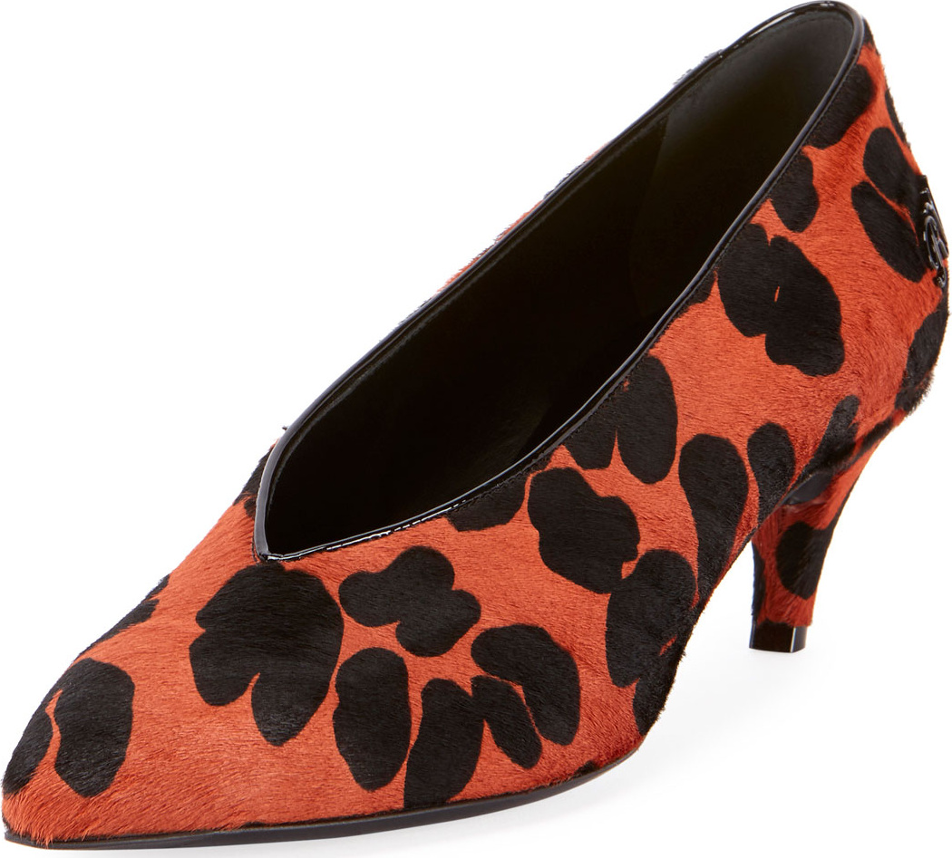Roger Vivier Choc Real RV Decollete High-Vamp Leopard Pumps