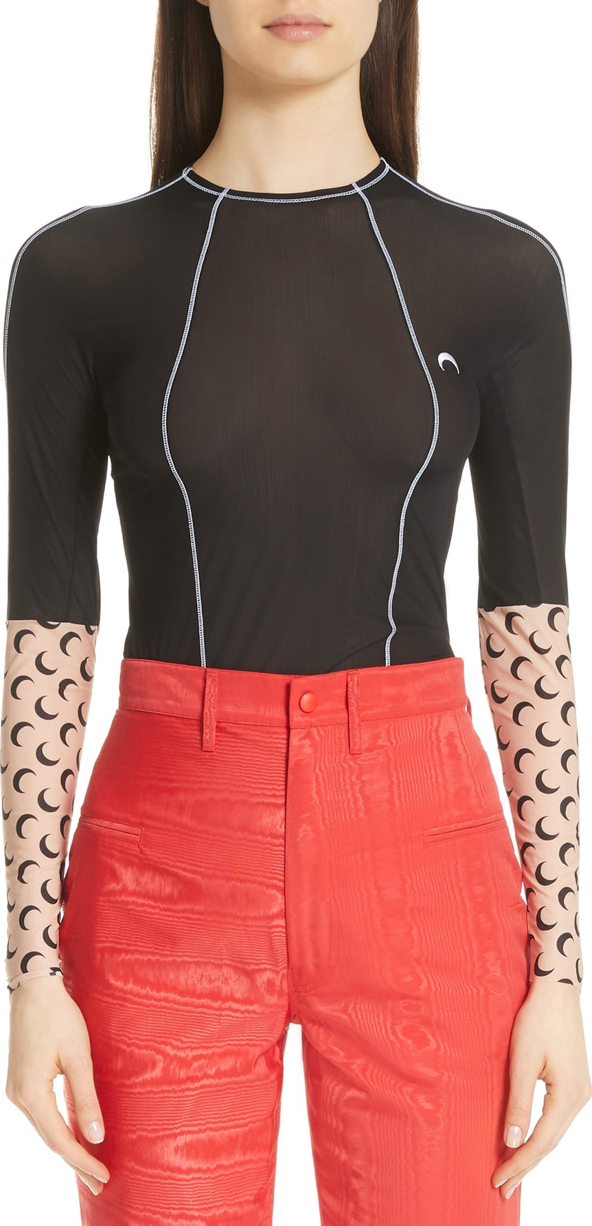 Marine Serre Trompe l'Oeil Tee