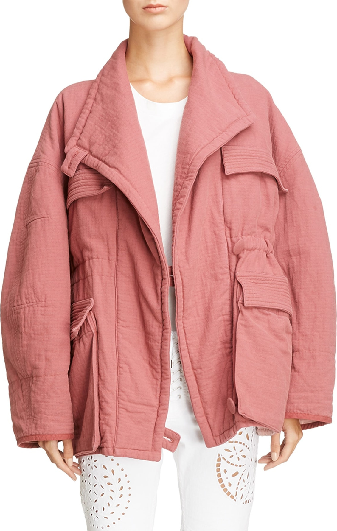 Isabel Marant Oversize Textured Cotton Jacket