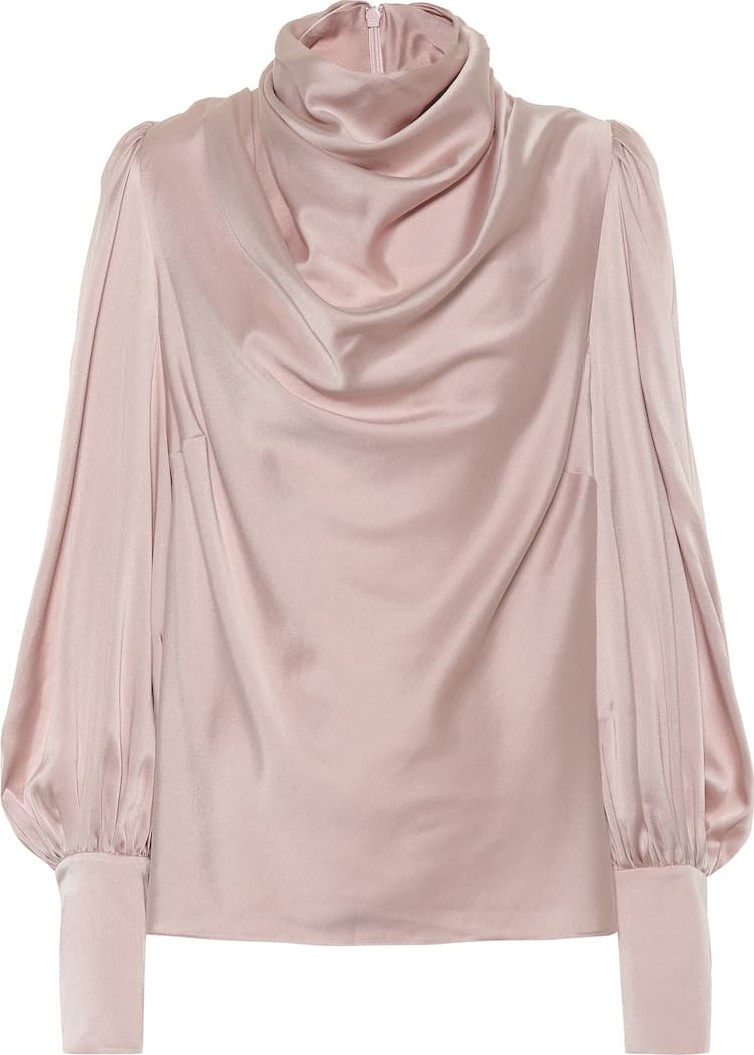 Zimmermann Cowl stretch silk blouse