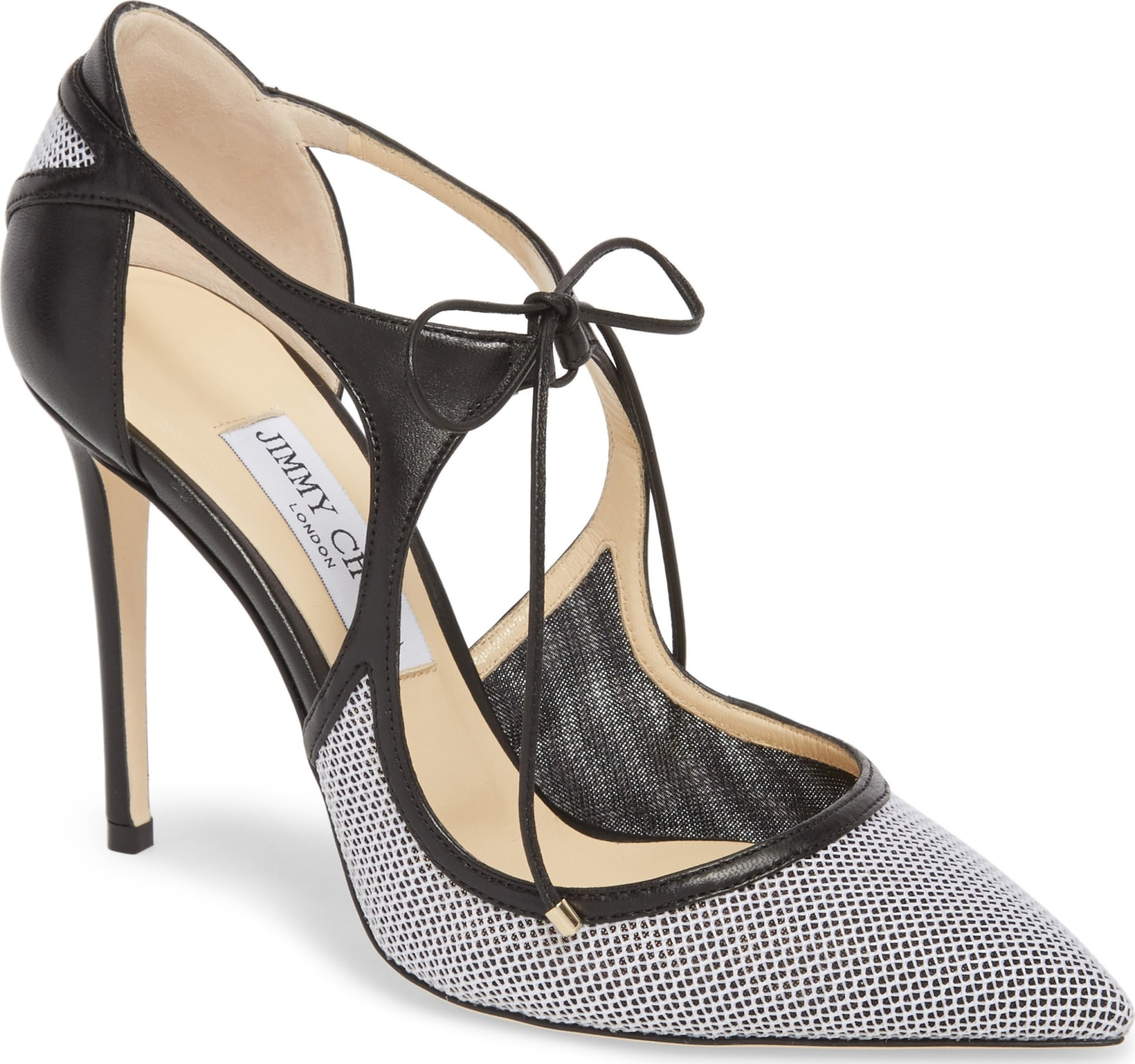 Jimmy Choo Vanessa Tie Pointy Toe Pump