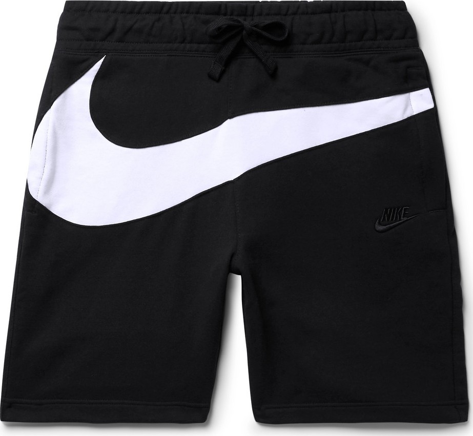 Nike Slim-Fit Logo-Panelled Loopback Cotton-Blend Jersey Shorts