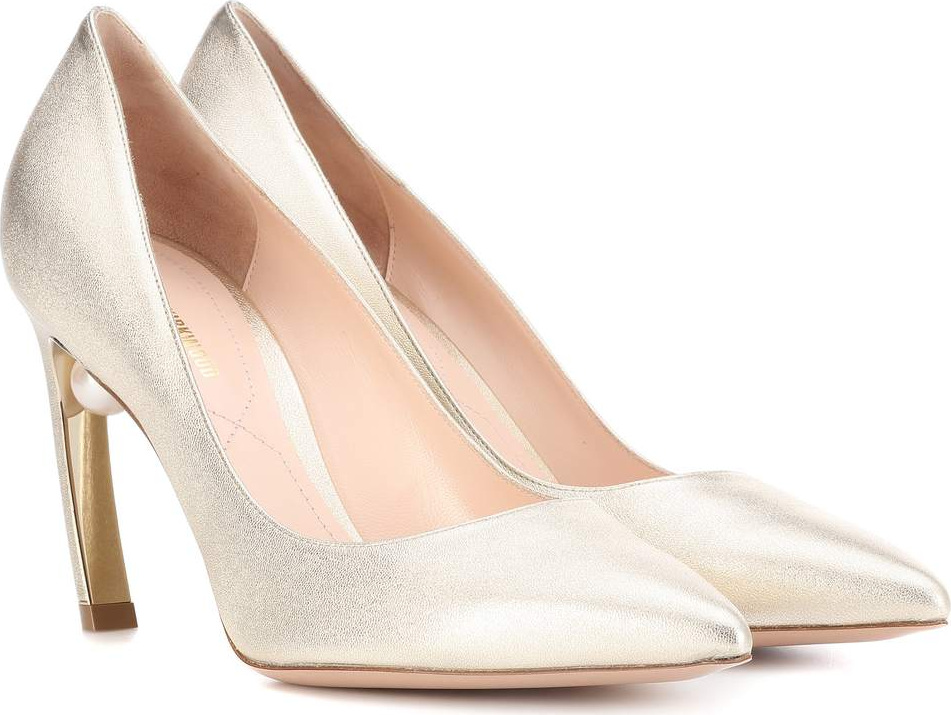 Nicholas Kirkwood Maeva metallic leather pumps