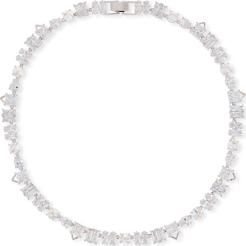 Fallon Jagged Edge Cubic Zirconia Necklace