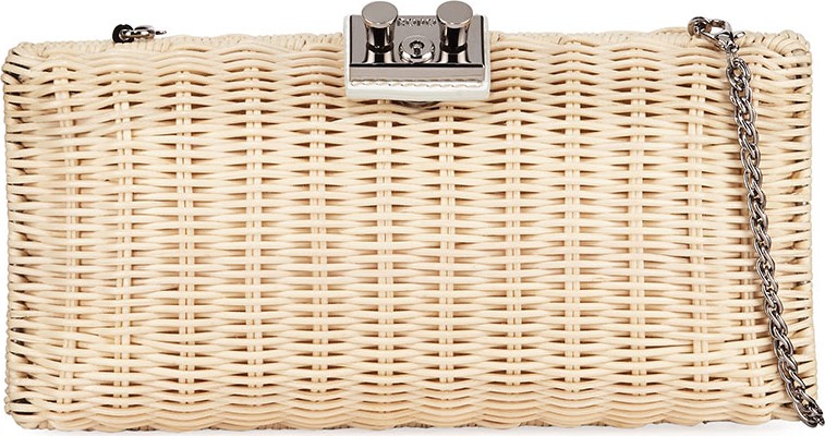 RODO Woven Wicker Clutch Bag
