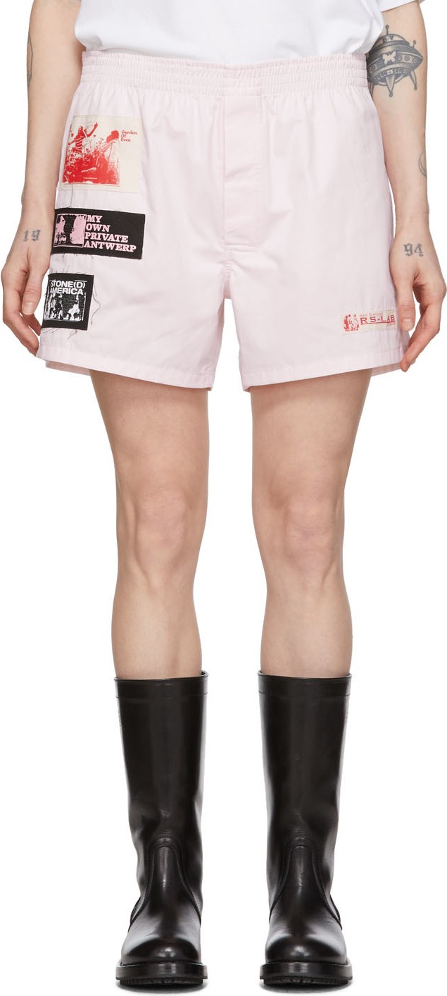Raf Simons Pink Patch Boxer Shorts