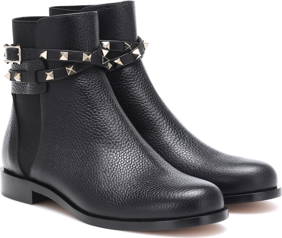 Valentino Valentino Garavani Rockstud leather ankle boots