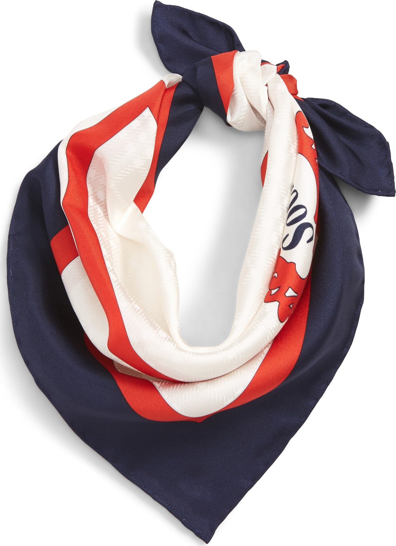 Burberry London England Archive Society Print Square Silk Scarf