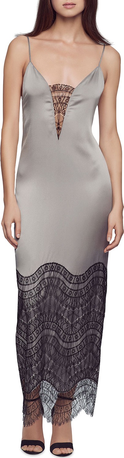 Kiki De Montparnasse Lace-Inset Silk Gown