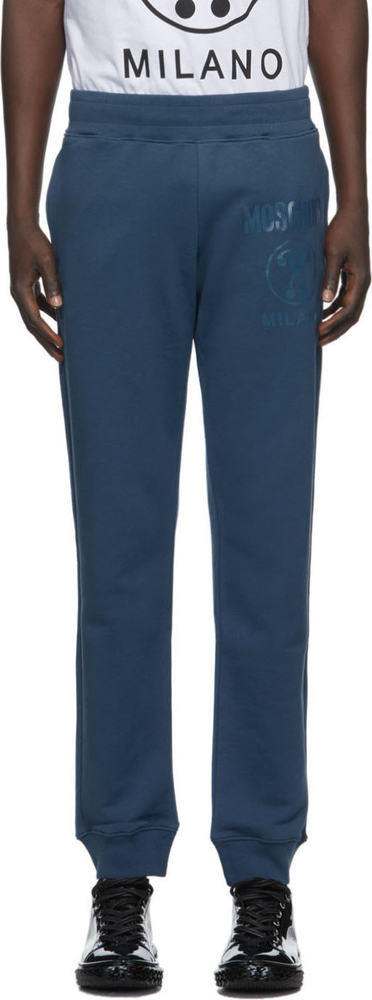 Moschino - Blue Faded Logo Sweatpants