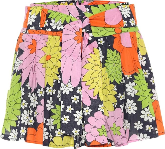 DODO BAR OR Floral cotton miniskirt