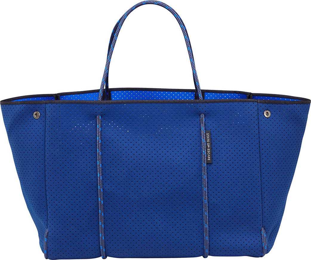 State of Escape Escape Perforated Tote Bag, Navy