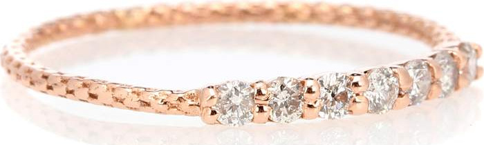 Jacquie Aiche Vintage Waif 14kt rose gold diamond ring