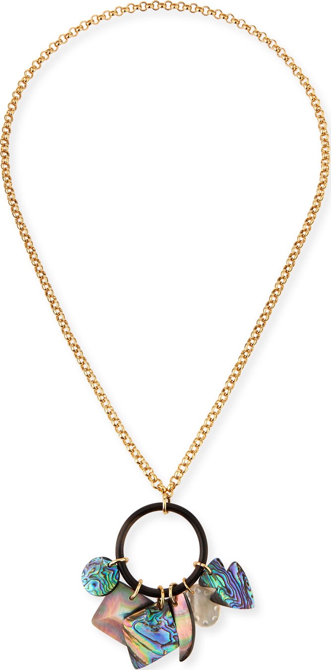 NEST Jewelry Long Mother-of-Pearl Pendant Necklace