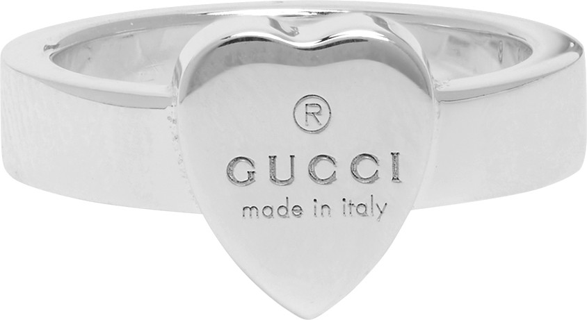 Gucci - Silver Trademark Heart Ring