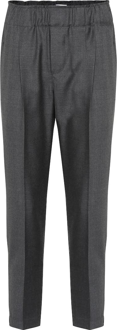 Brunello Cucinelli High-rise wool pants