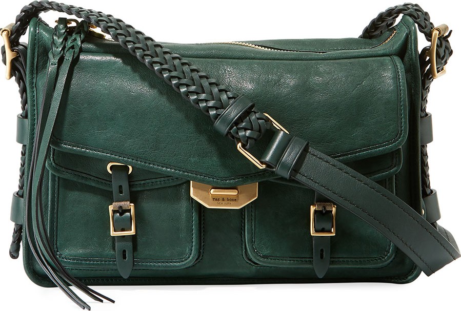 Rag & Bone Field Leather Messenger Satchel Bag