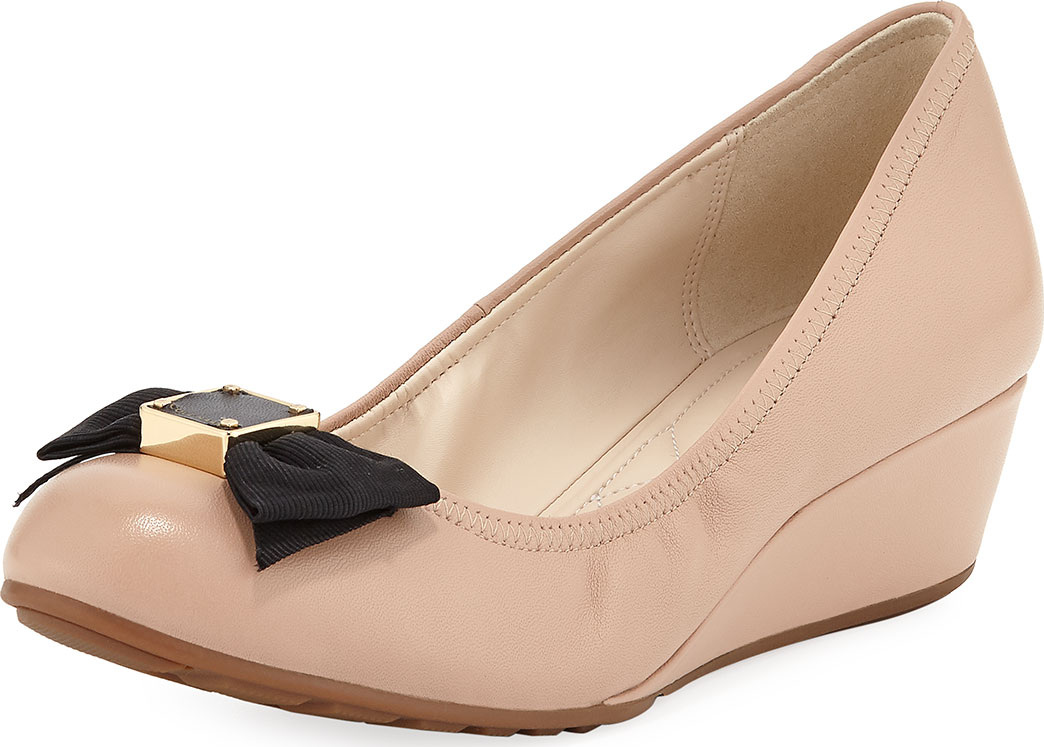 Cole Haan Tali Grand Soft Bow Wedge Pumps