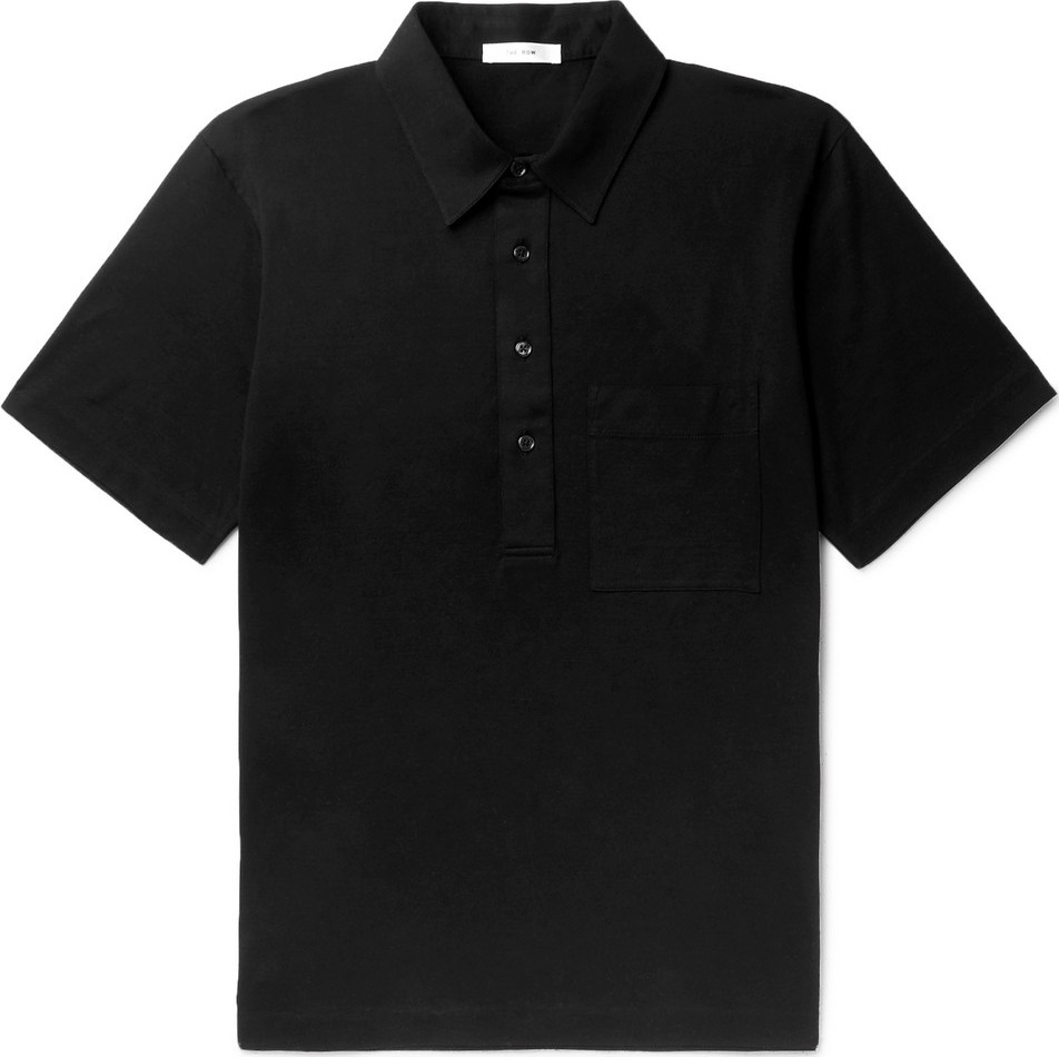 THE ROW Si Cotton-Jersey Polo Shirt