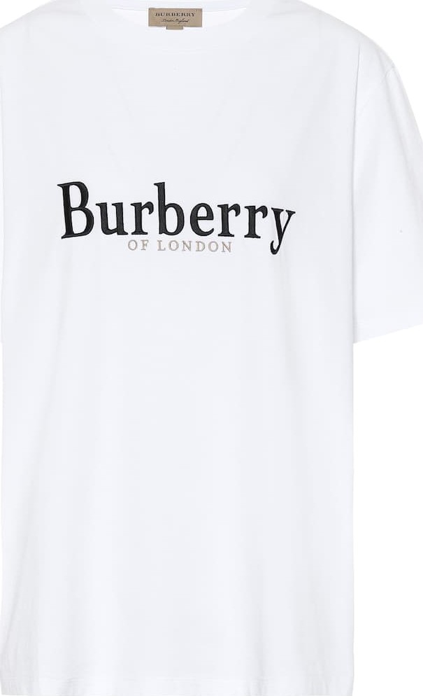 Burberry London England Embroidered cotton T-shirt