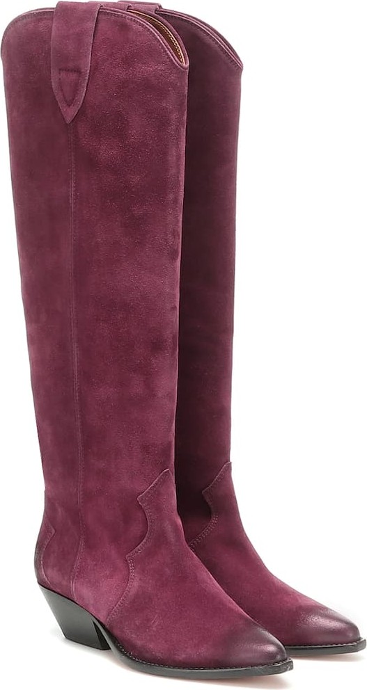 Isabel Marant Denvee suede knee-high boots