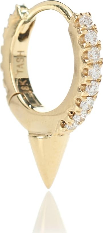 Maria Tash Single Spike Clicker 14kt gold and diamond earring
