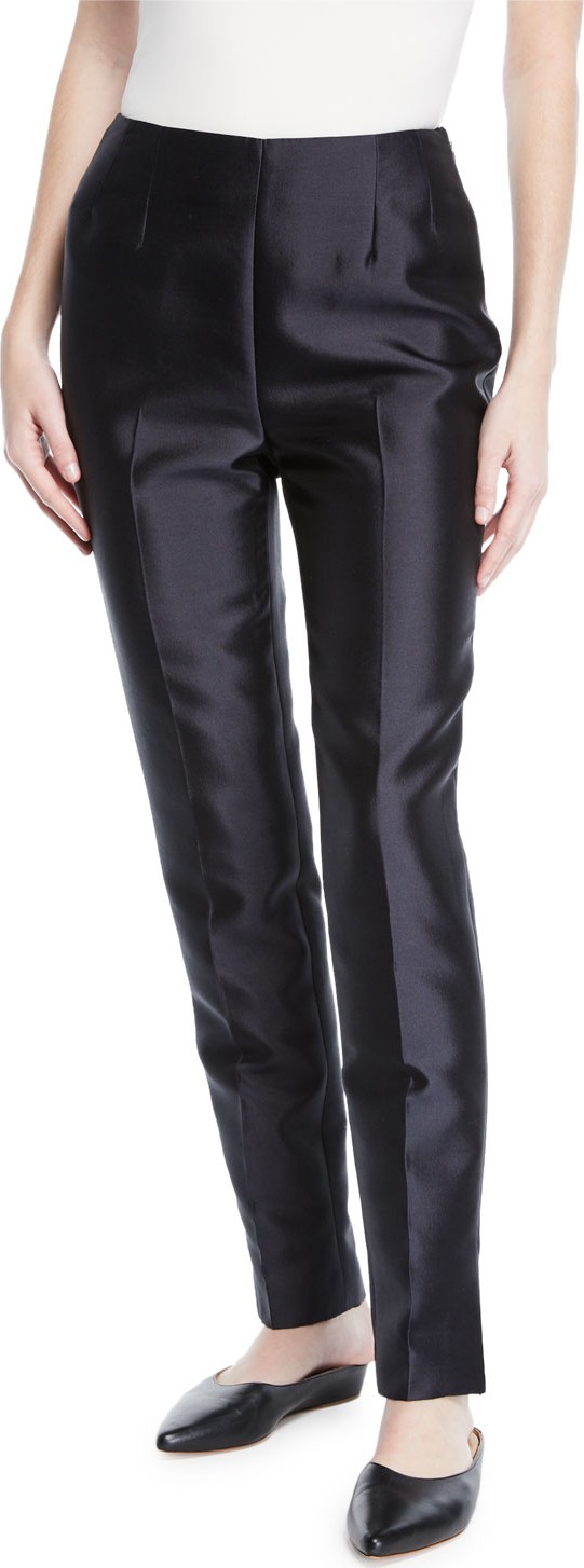 Gabriela Hearst Masto Wide-Leg Silk-Wool Pants