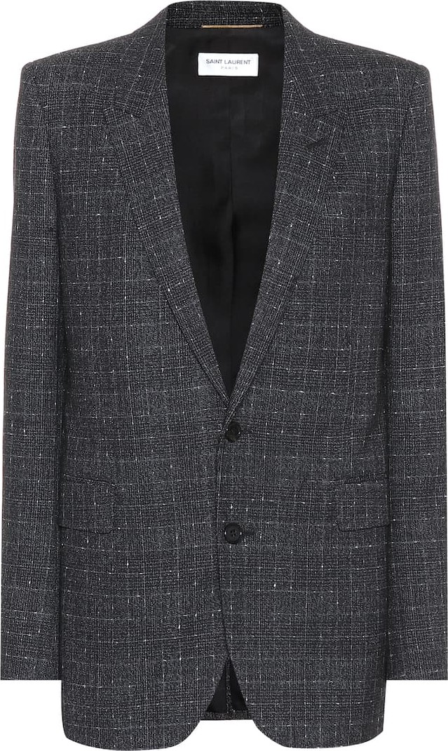 Saint Laurent Checked wool blazer