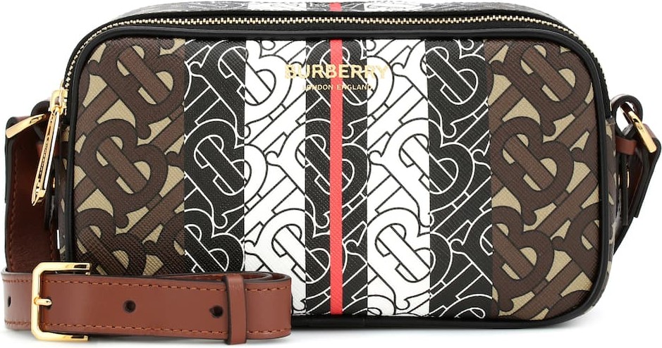 Burberry London England Monogram Stripe canvas belt bag