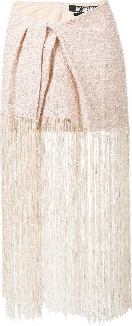 Jacquemus fringed skirt