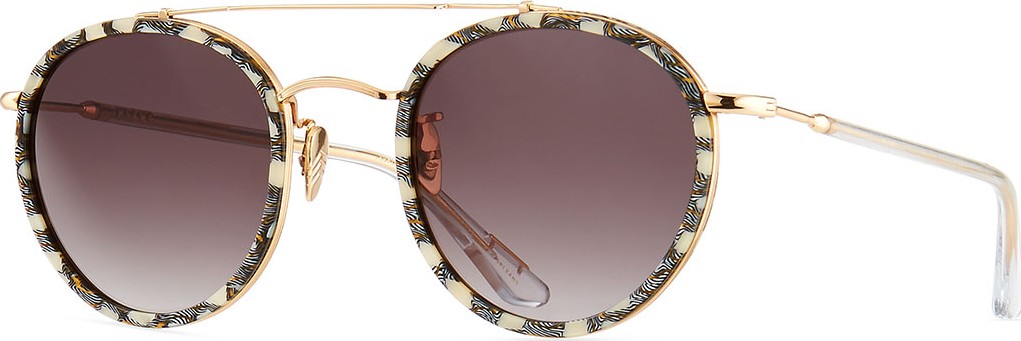 KREWE Poydras Round Acetate & Metal Sunglasses