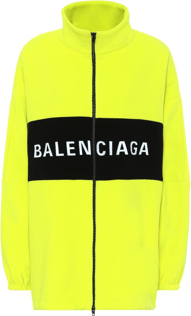 Balenciaga Logo wool-blend jacket