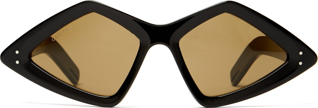 Gucci Diamond-frame acetate sunglasses