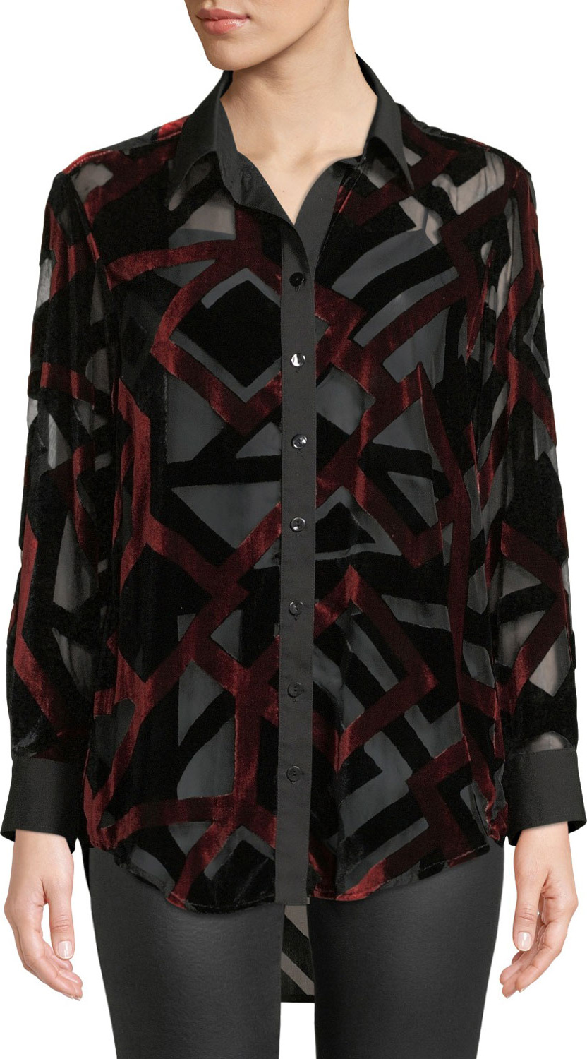 Finley Monica Velvet Devore Shirt