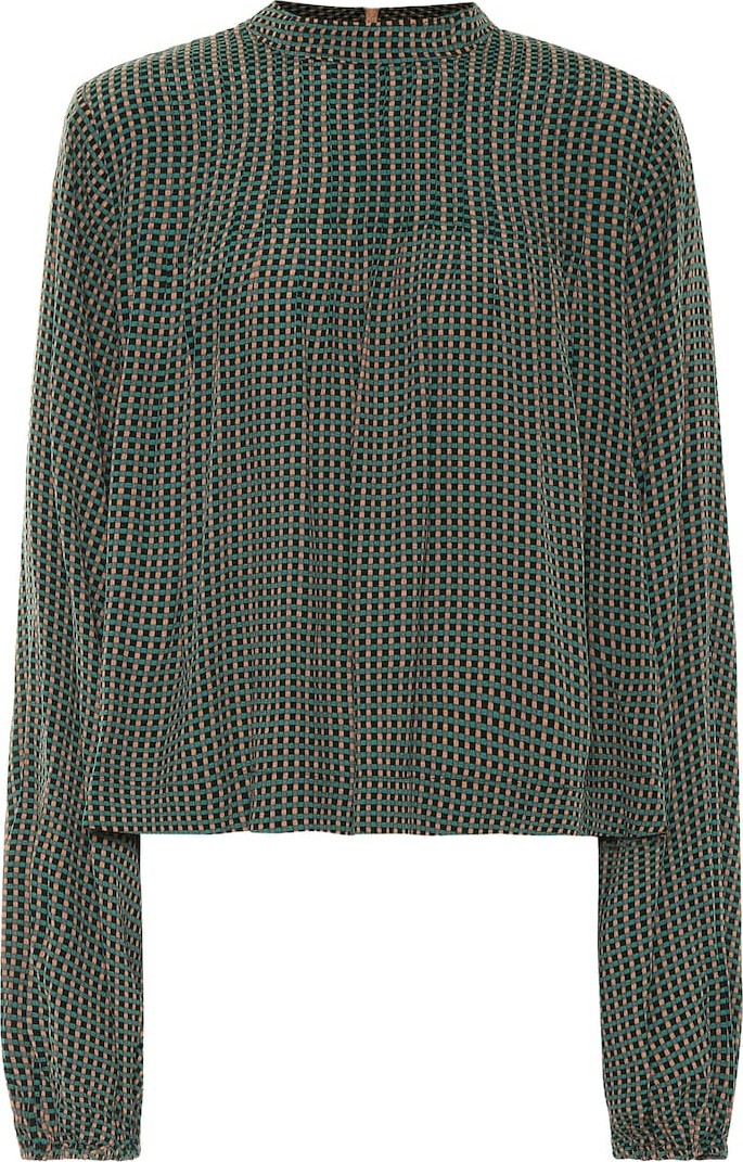 Ganni Checked blouse