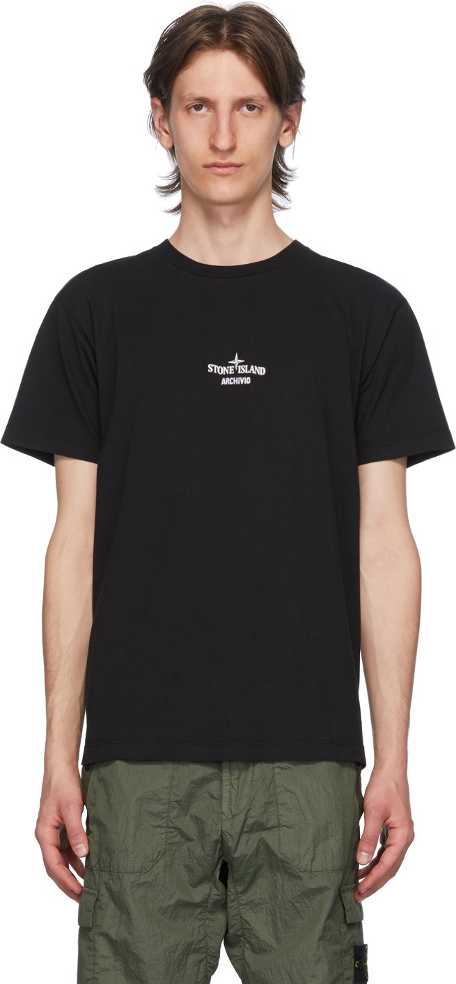 Stone Island Black 'Archivio' Project T-Shirt Stone Island Black 'Archivio' Project T-Shirt