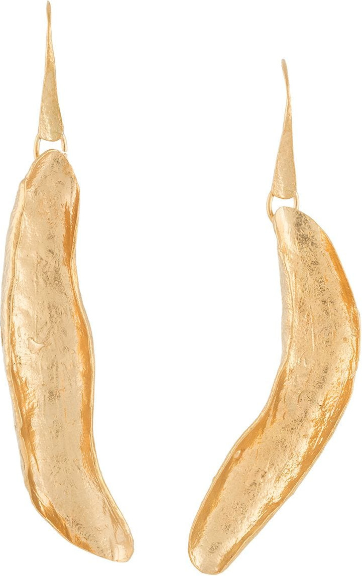 Forte Forte - Leaf-shaped pendant earrings