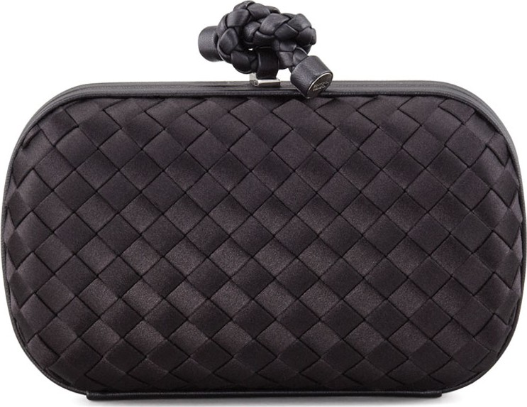 Bottega Veneta Small Knot Satin Clutch