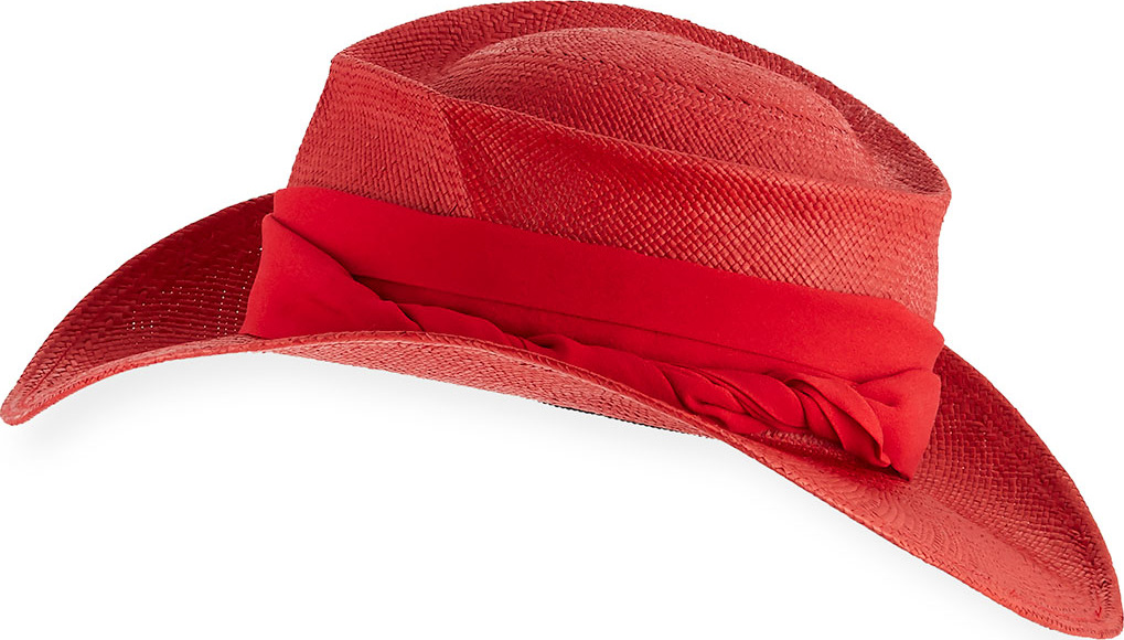 Gladys Tamez Millinery Moss Straw Cowboy Hat