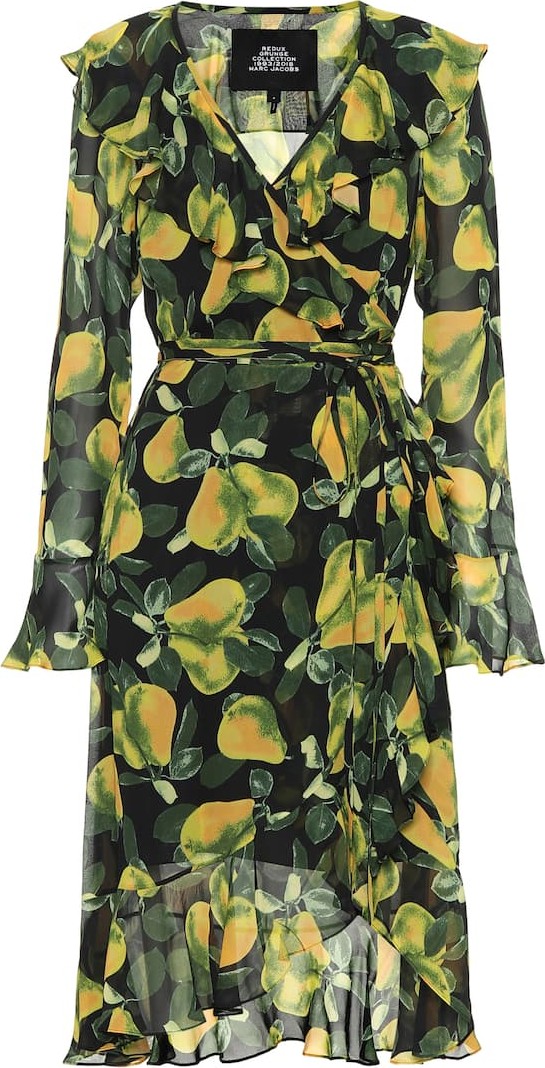 MARC JACOBS Printed crêpe minidress