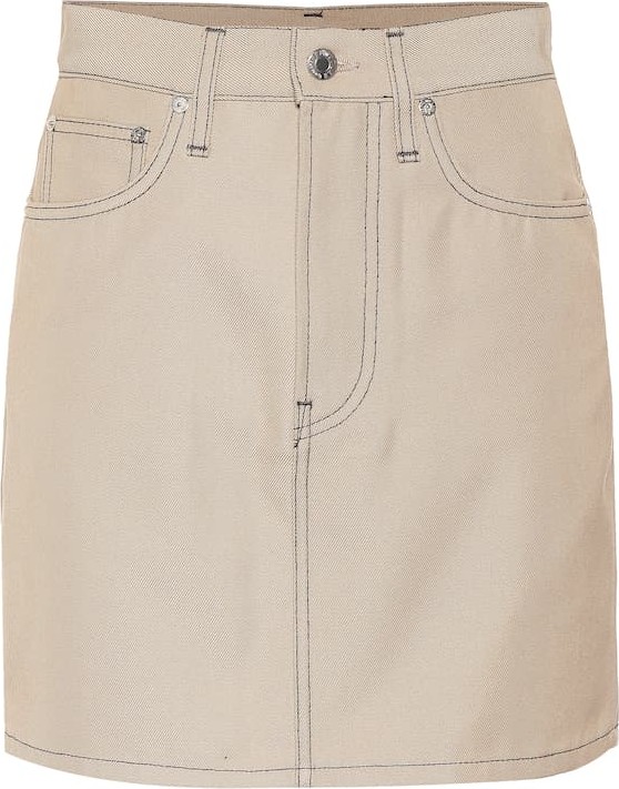 Helmut Lang Cotton-blend denim miniskirt